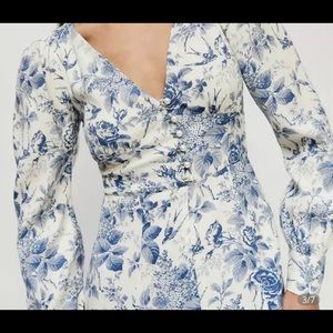 Floral midi dress (similar to Reformation)